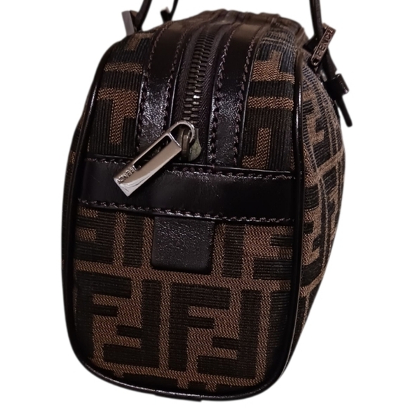 SOLD Vintage Fendi Bauletto Zucca Barrel Bag 8BL006 - Picture 6 of 16